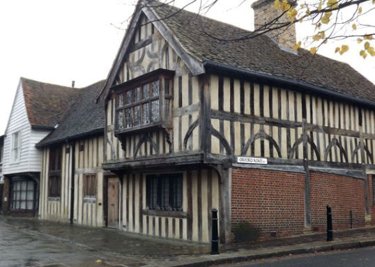 Sometimes, Tudor houses feature a jetty overhanging the street
